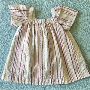 Baby Gap Metallic Seersucker Stripe Top Shirt 12-18 months